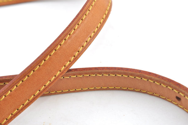 Authentic Louis Vuitton Leather Shoulder Strap For Bucket PM 27.6" Beige K7882