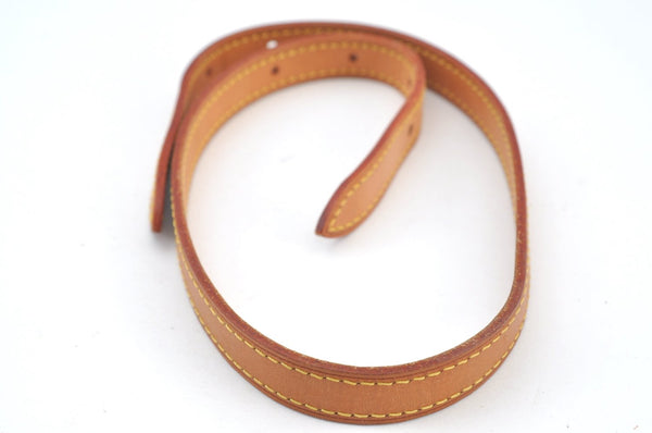 Authentic Louis Vuitton Leather Shoulder Strap For Bucket PM 27.6" Beige K7882