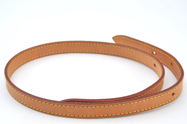 Authentic Louis Vuitton Leather Shoulder Strap For Bucket PM 27.6" Beige K7883