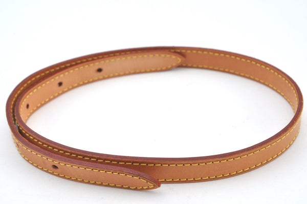 Authentic Louis Vuitton Leather Shoulder Strap For Bucket PM 27.6" Beige K7883