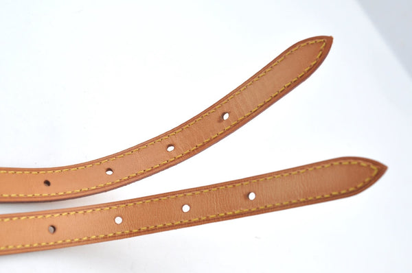 Authentic Louis Vuitton Leather Shoulder Strap For Bucket PM 27.6" Beige K7883