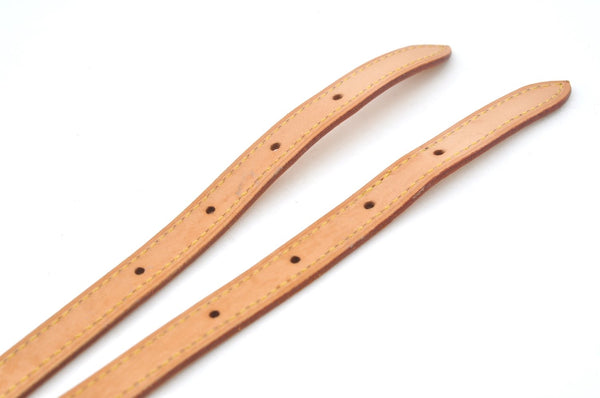 Authentic Louis Vuitton Leather Shoulder Strap For Bucket PM 27.6" Beige K7883