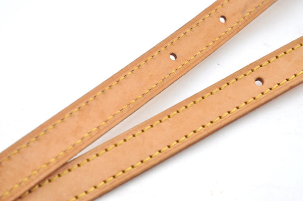 Authentic Louis Vuitton Leather Shoulder Strap For Bucket PM 27.6" Beige K7883