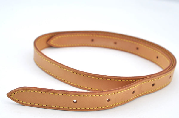 Authentic Louis Vuitton Leather Shoulder Strap For Bucket GM 31.9" Beige K7884