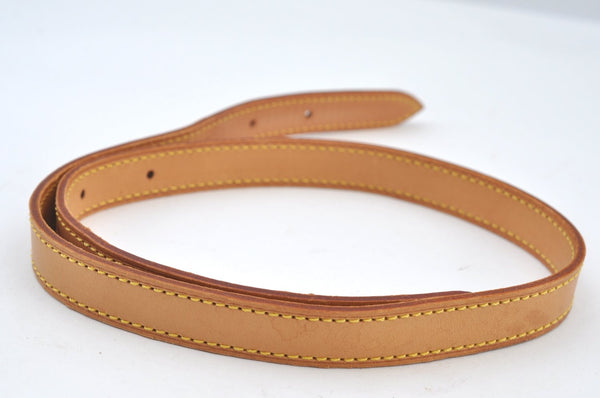 Authentic Louis Vuitton Leather Shoulder Strap For Bucket GM 31.9" Beige K7884