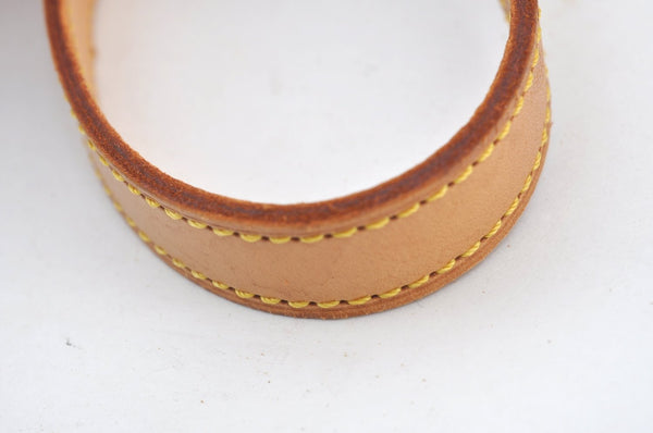 Authentic Louis Vuitton Leather Shoulder Strap For Bucket GM 31.9" Beige K7884