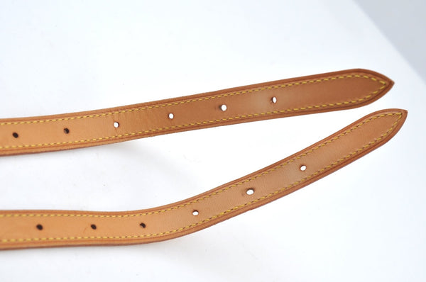 Authentic Louis Vuitton Leather Shoulder Strap For Bucket GM 31.9" Beige K7884