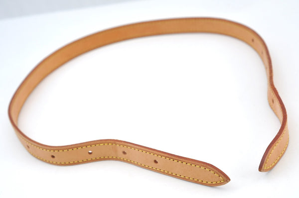 Authentic Louis Vuitton Leather Shoulder Strap For Bucket GM 31.9" Beige K7886