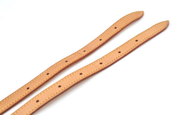 Authentic Louis Vuitton Leather Shoulder Strap For Bucket GM 31.9" Beige K7886