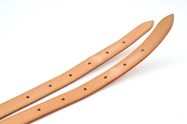 Authentic Louis Vuitton Leather Shoulder Strap For Bucket GM 31.9" Beige K7886