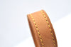 Authentic Louis Vuitton Leather Shoulder Strap For Bucket GM 31.9" Beige K7886