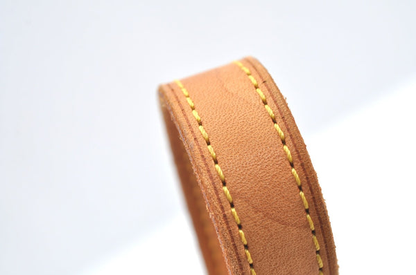 Authentic Louis Vuitton Leather Shoulder Strap For Bucket GM 31.9" Beige K7886