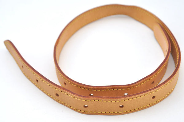 Authentic Louis Vuitton Leather Shoulder Strap For Bucket GM 31.9" Beige K7888