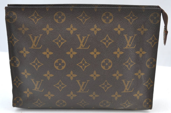 Authentic Louis Vuitton Monogram Poche Toilette 26 M47542 Cosmetics Pouch K7891