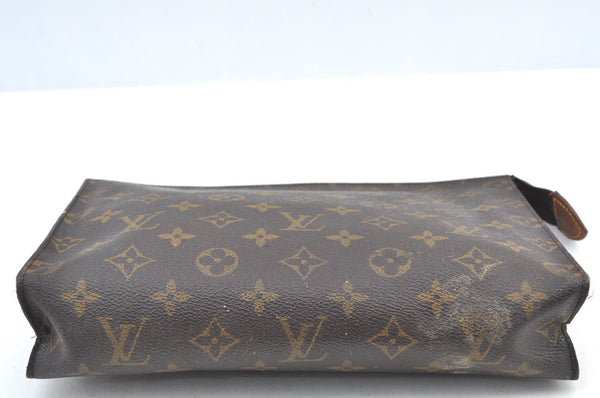 Authentic Louis Vuitton Monogram Poche Toilette 26 M47542 Cosmetics Pouch K7891