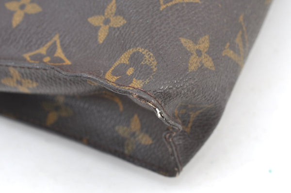 Authentic Louis Vuitton Monogram Poche Toilette 26 M47542 Cosmetics Pouch K7891