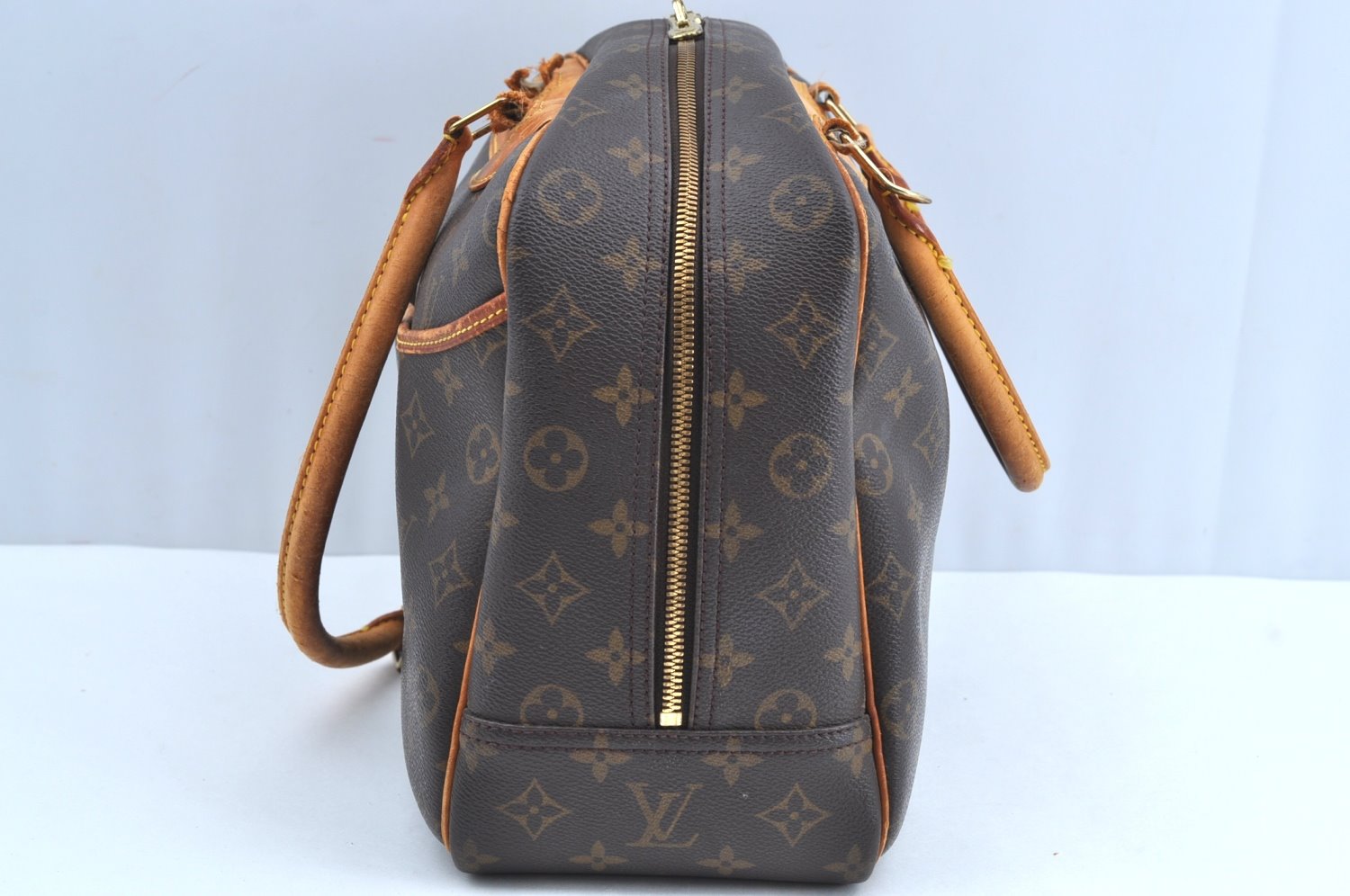 Authentic Louis Vuitton Monogram Deauville Hand Bag M47270 LV Junk K7894
