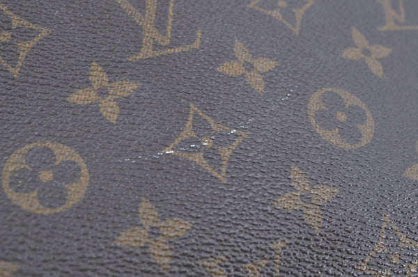 Authentic Louis Vuitton Monogram Deauville Hand Bag M47270 LV Junk K7894