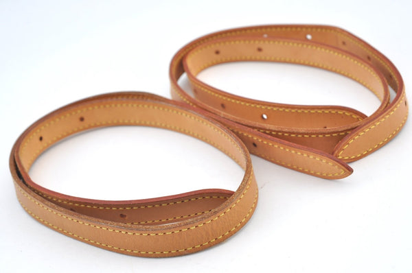 Authentic Louis Vuitton Leather Shoulder Strap For Bucket GM 31.9" Beige K7909