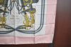 Authentic HERMES Carre 90 Scarf "BRIDES de GALA par" Silk Pink K7927