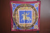 Authentic HERMES Carre 90 Scarf "FEUX D'ARTIFICE" Silk Purple K7929