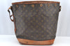 Authentic Louis Vuitton Monogram Noe Shoulder Drawstring Bag Old Model LV K7939