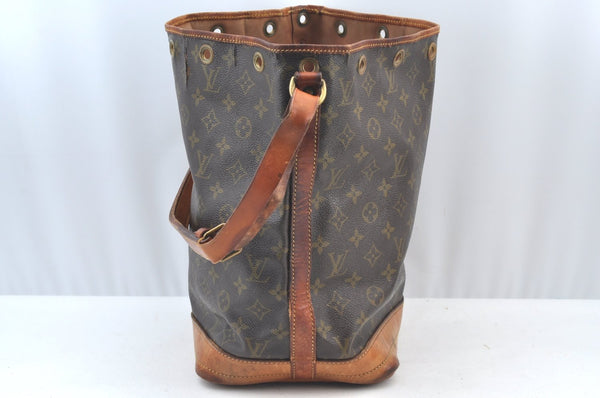 Authentic Louis Vuitton Monogram Noe Shoulder Drawstring Bag Old Model LV K7939