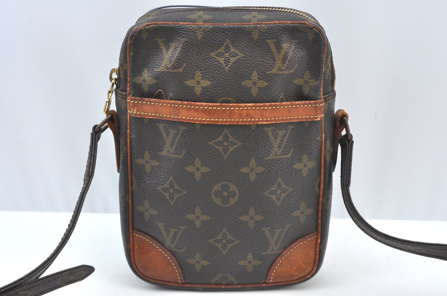 Authentic Louis Vuitton Monogram Danube Shoulder Cross Body Bag M45266 LV K7959