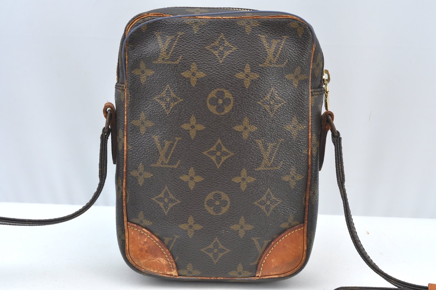 Authentic Louis Vuitton Monogram Danube Shoulder Cross Body Bag M45266 LV K7959