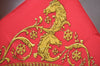 Authentic HERMES Carre 90 Scarf "LA PROMENADE DE LONGCHAMPS" Silk Red K7962
