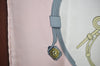 Authentic HERMES Carre 90 Scarf "SPRINGS " Silk Pink K7966
