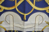 Authentic HERMES Carre 90 Scarf "Eperon d' or" Silk Blue K7967