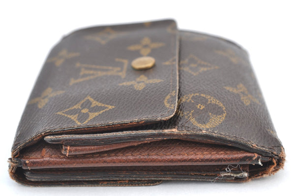 Authentic Louis Vuitton Monogram M61652 Porte Monnaie Billet Carte Credit K7972