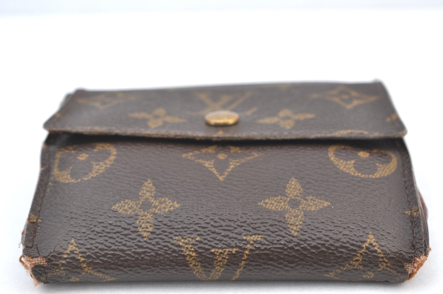 Authentic Louis Vuitton Monogram M61652 Porte Monnaie Billet Carte Credit K7972