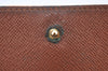 Authentic Louis Vuitton Monogram M61652 Porte Monnaie Billet Carte Credit K7972