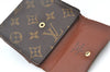 Authentic Louis Vuitton Monogram M61652 Porte Monnaie Billet Carte Credit K7972