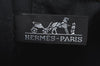 Authentic HERMES Fourre Tout PM Vintage Hand Tote Bag Canvas Black K7982