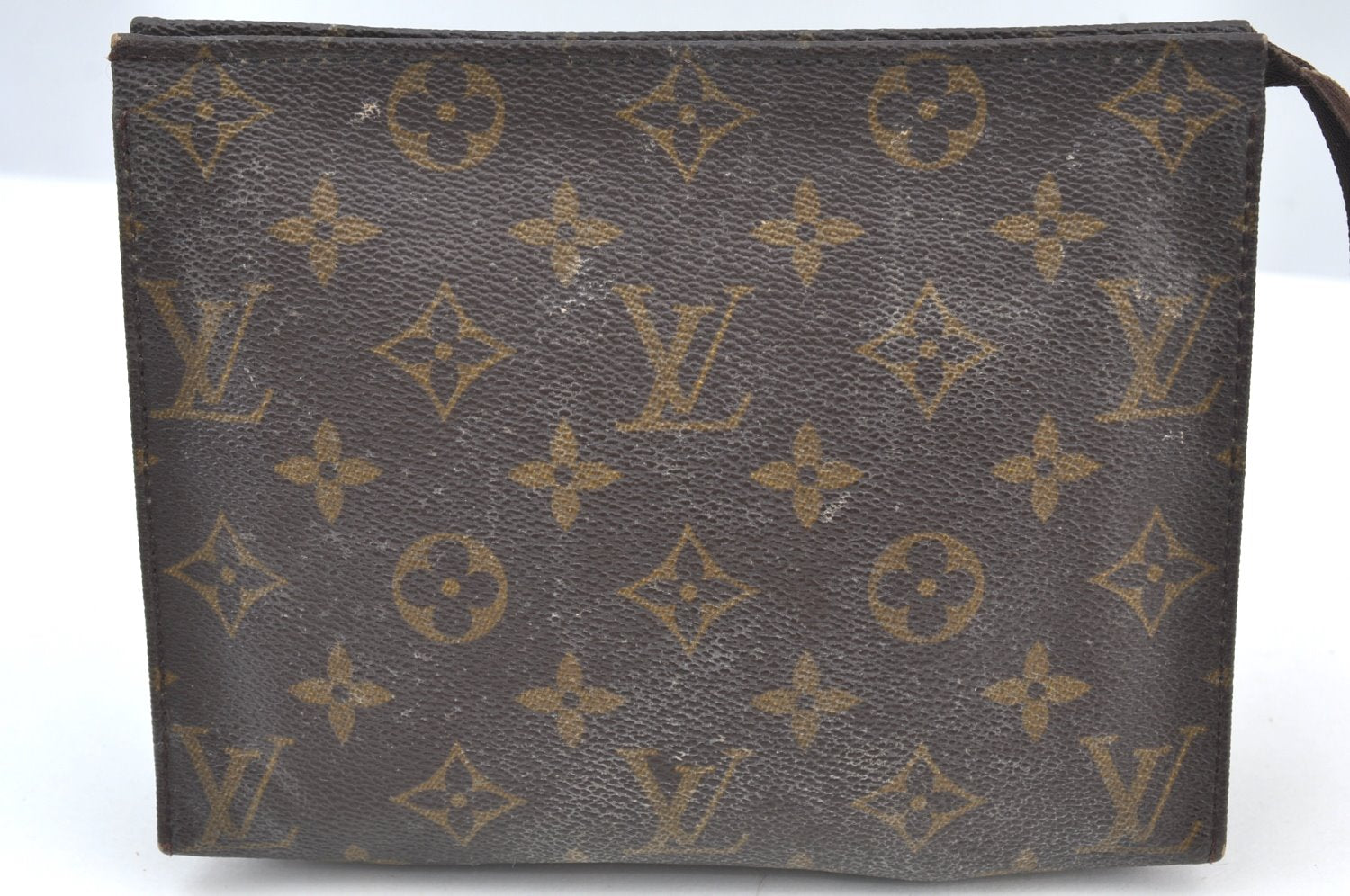 Auth Louis Vuitton Monogram Poche Toilette 19 M47544 Cosmetics Pouch Junk K7992
