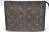 Auth Louis Vuitton Monogram Poche Toilette 19 M47544 Cosmetics Pouch Junk K7992