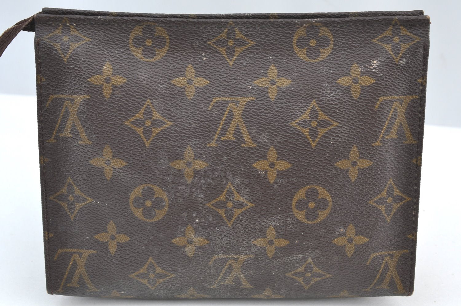 Auth Louis Vuitton Monogram Poche Toilette 19 M47544 Cosmetics Pouch Junk K7992