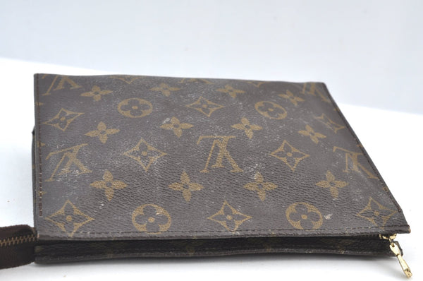 Auth Louis Vuitton Monogram Poche Toilette 19 M47544 Cosmetics Pouch Junk K7992