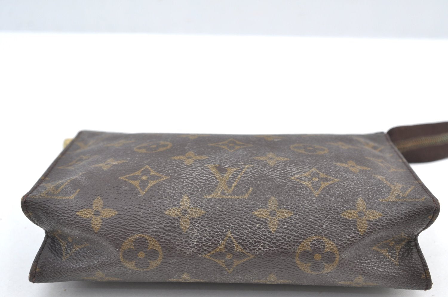 Auth Louis Vuitton Monogram Poche Toilette 19 M47544 Cosmetics Pouch Junk K7992