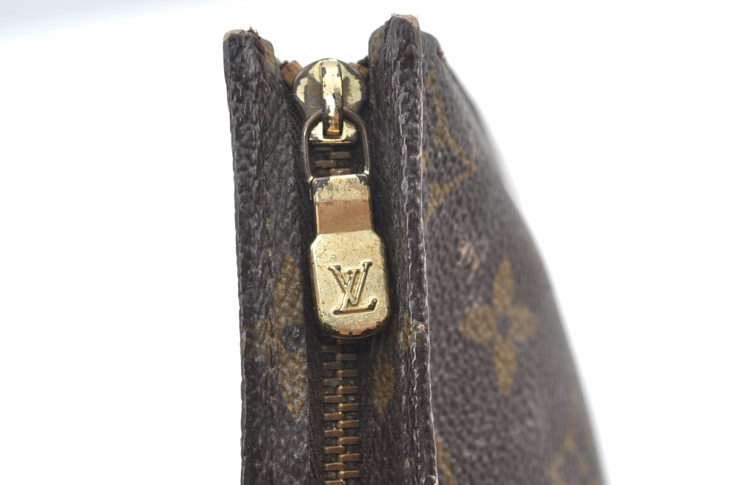 Auth Louis Vuitton Monogram Poche Toilette 19 M47544 Cosmetics Pouch Junk K7992