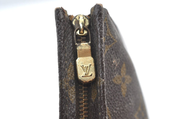 Auth Louis Vuitton Monogram Poche Toilette 19 M47544 Cosmetics Pouch Junk K7992