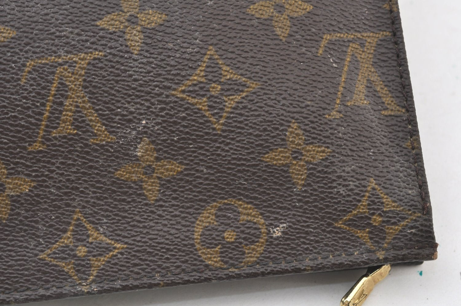 Auth Louis Vuitton Monogram Poche Toilette 19 M47544 Cosmetics Pouch Junk K7992