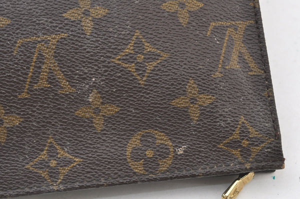 Auth Louis Vuitton Monogram Poche Toilette 19 M47544 Cosmetics Pouch Junk K7992