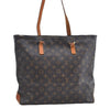 Authentic Louis Vuitton Monogram Cabas Mezzo Shoulder Tote Bag M51151 Junk K7998