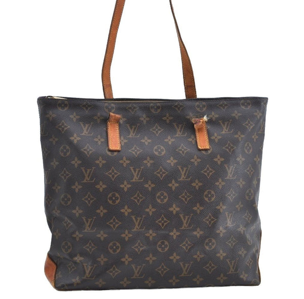 Authentic Louis Vuitton Monogram Cabas Mezzo Shoulder Tote Bag M51151 Junk K7998