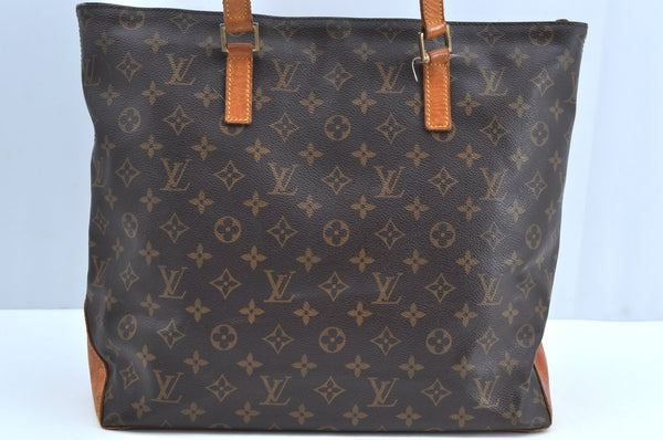 Authentic Louis Vuitton Monogram Cabas Mezzo Shoulder Tote Bag M51151 Junk K7998