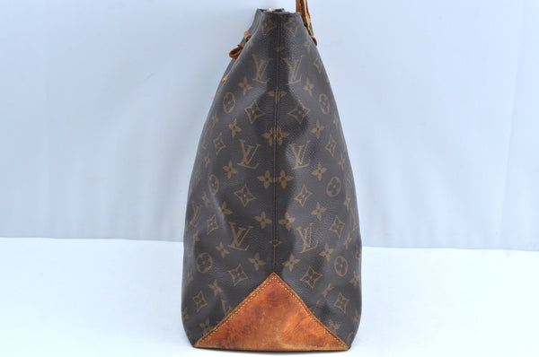 Authentic Louis Vuitton Monogram Cabas Mezzo Shoulder Tote Bag M51151 Junk K7998